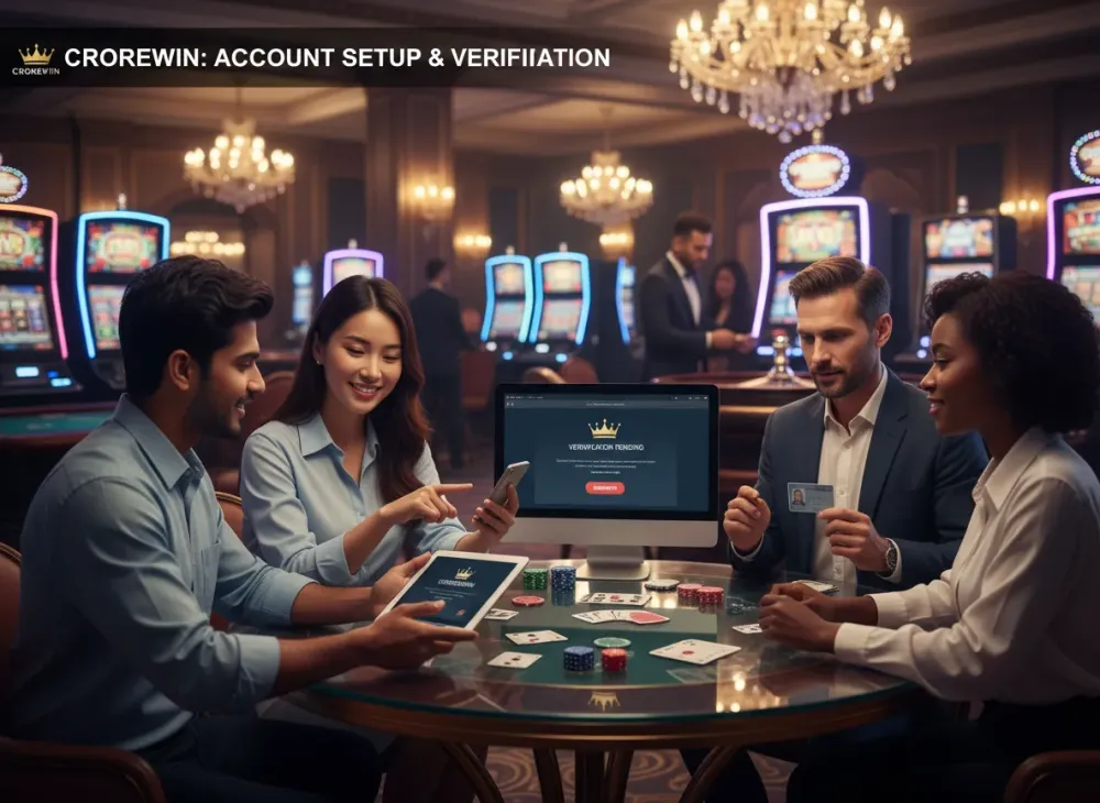 Crorewin registration account setup and verification steps